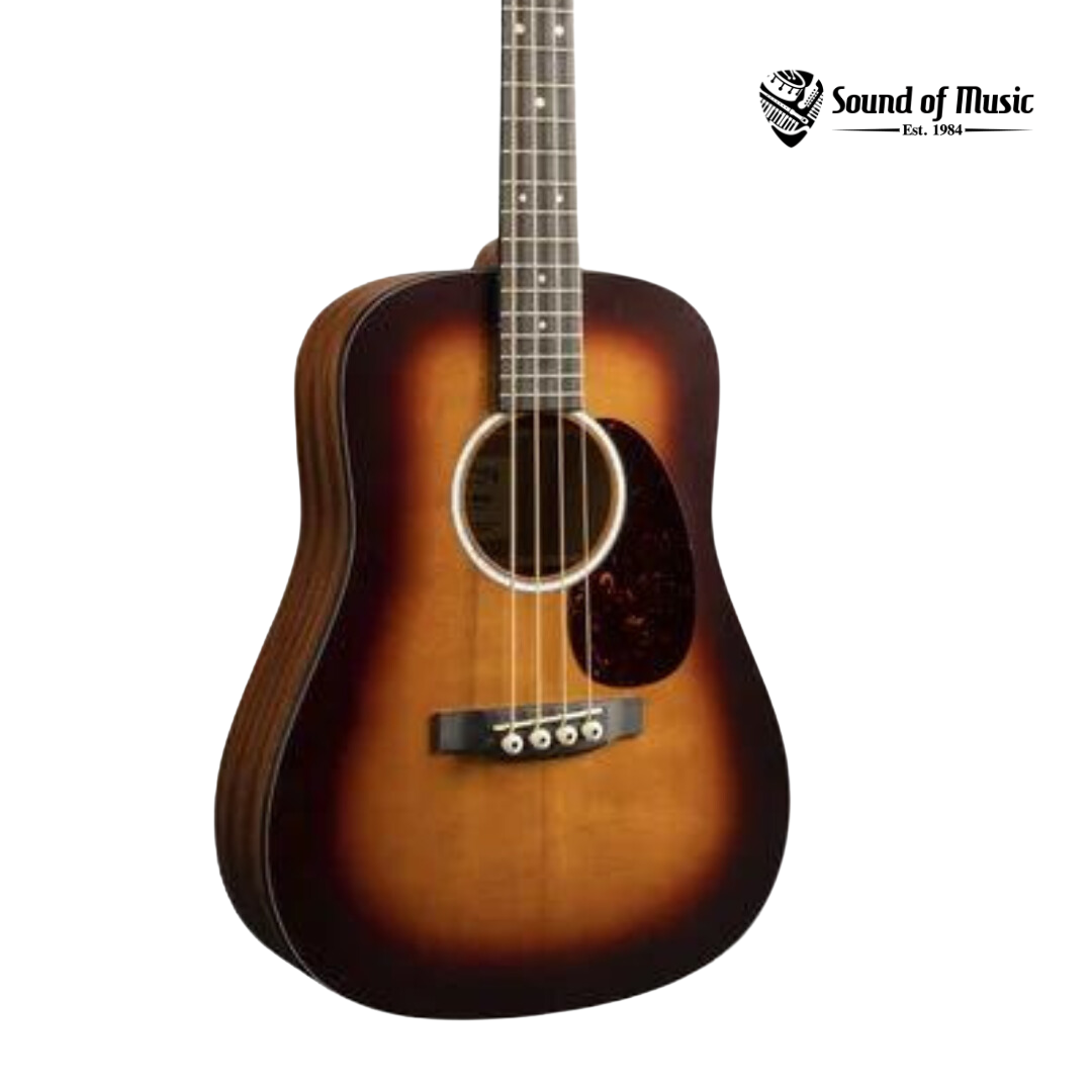 Martin DJR-10E Acoustic-Electric Bass Guitar W/Gig Bag - Burst