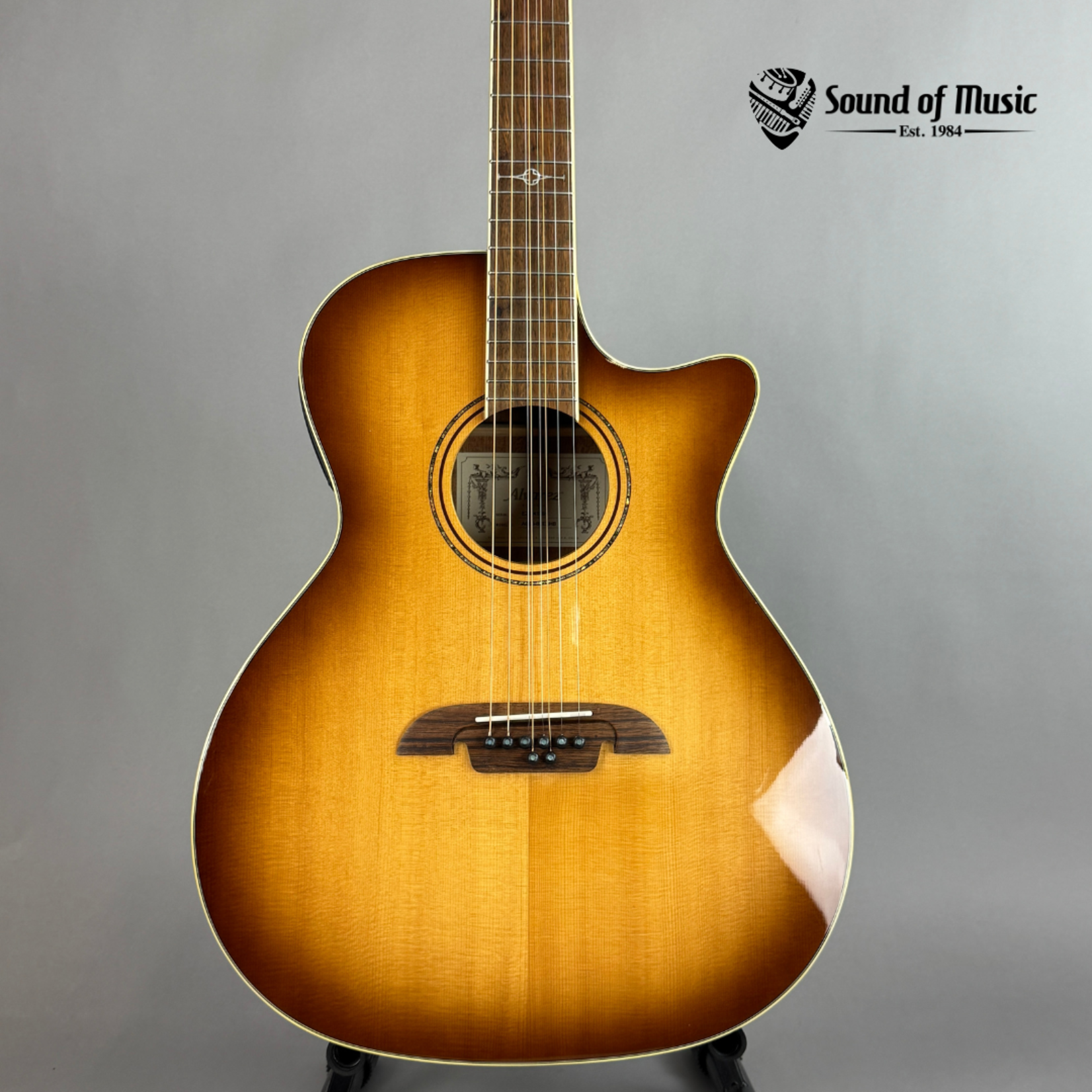 Alvarez AG60CE 8-String Grand Auditorium Acoustic-Electric Guitar - Shadowburst (Used)