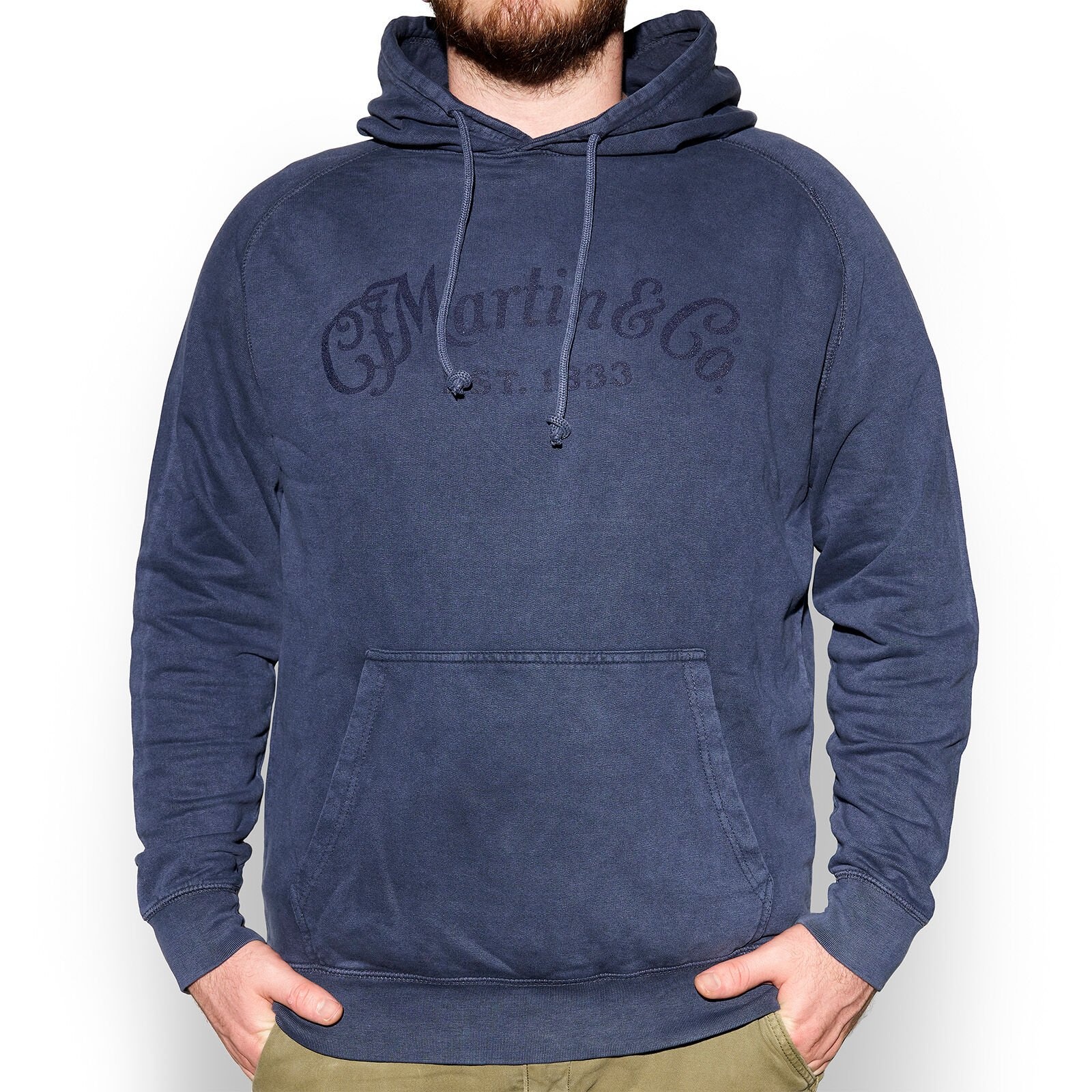 Martin Tone on Tone Logo Hoodie - Elemental Blue, XL