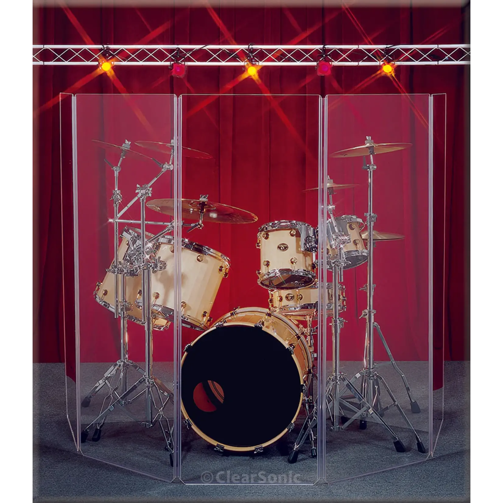 ClearSonic CSP A2466x5 Acrylic Drum Shield - 5-Panel