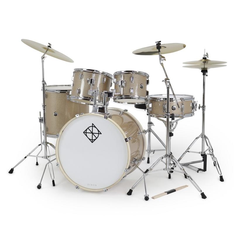 Dixon Spark 5pc Complete Drum Kit - Champagne Sparkle