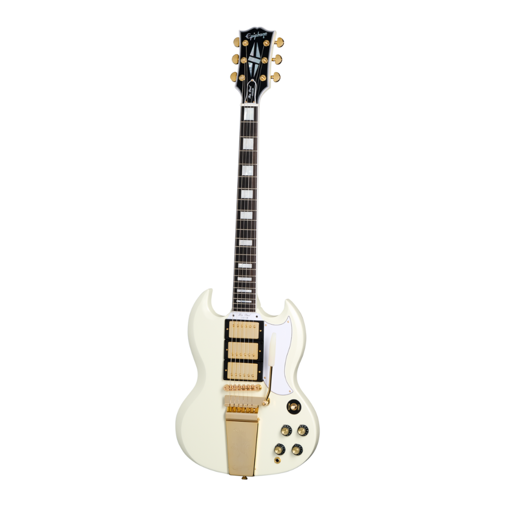 Epiphone 1963 SG Custom Electric Guitar W/Vibrola & Case - Classic White