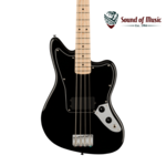 FENDER Squier Affinity Series Jaguar Bass H, Maple Fingerboard, Black Pickguard - Black