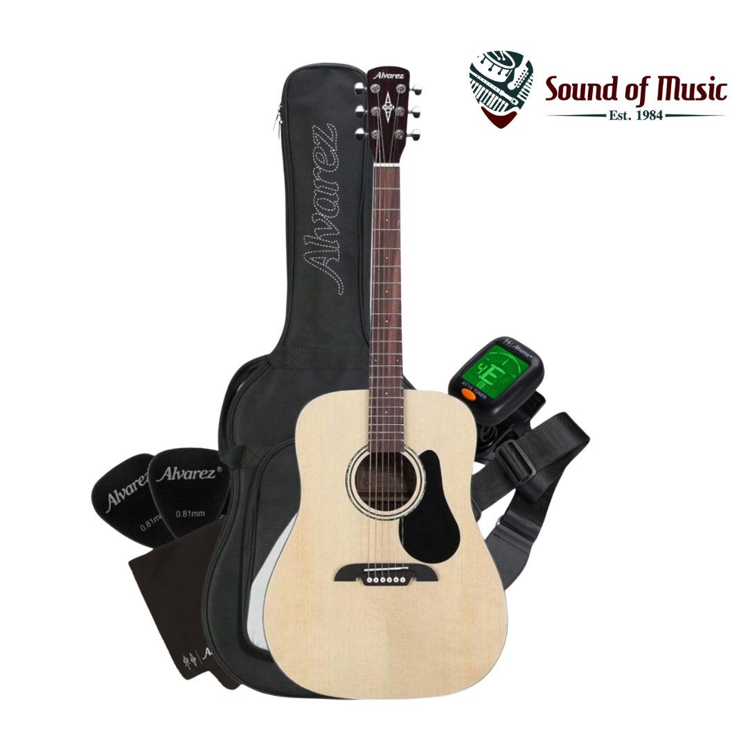 Alvarez RD26S Acoustic Guitar w/ Gig Bag, Strap, Tuner, Cloth, and Picks