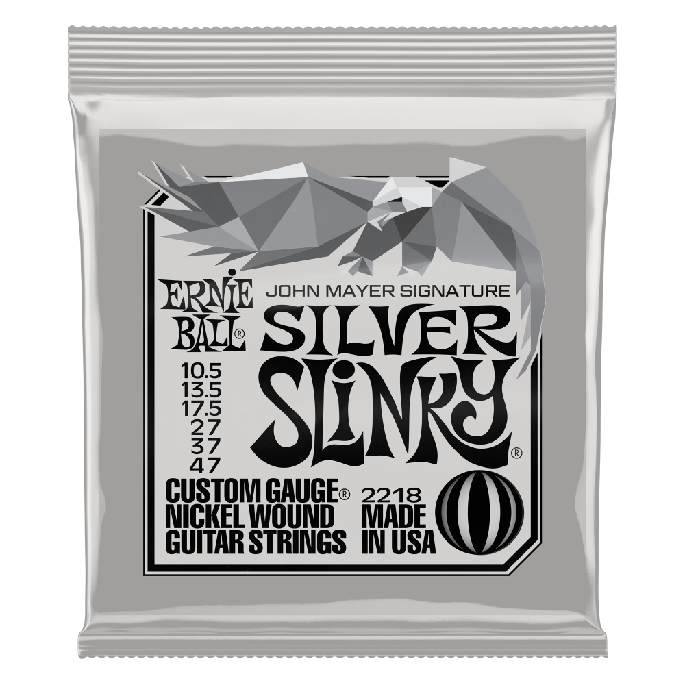 Ernie Ball John Mayer Silver Slinky Signature Electric Guitar Strings 10.5-47