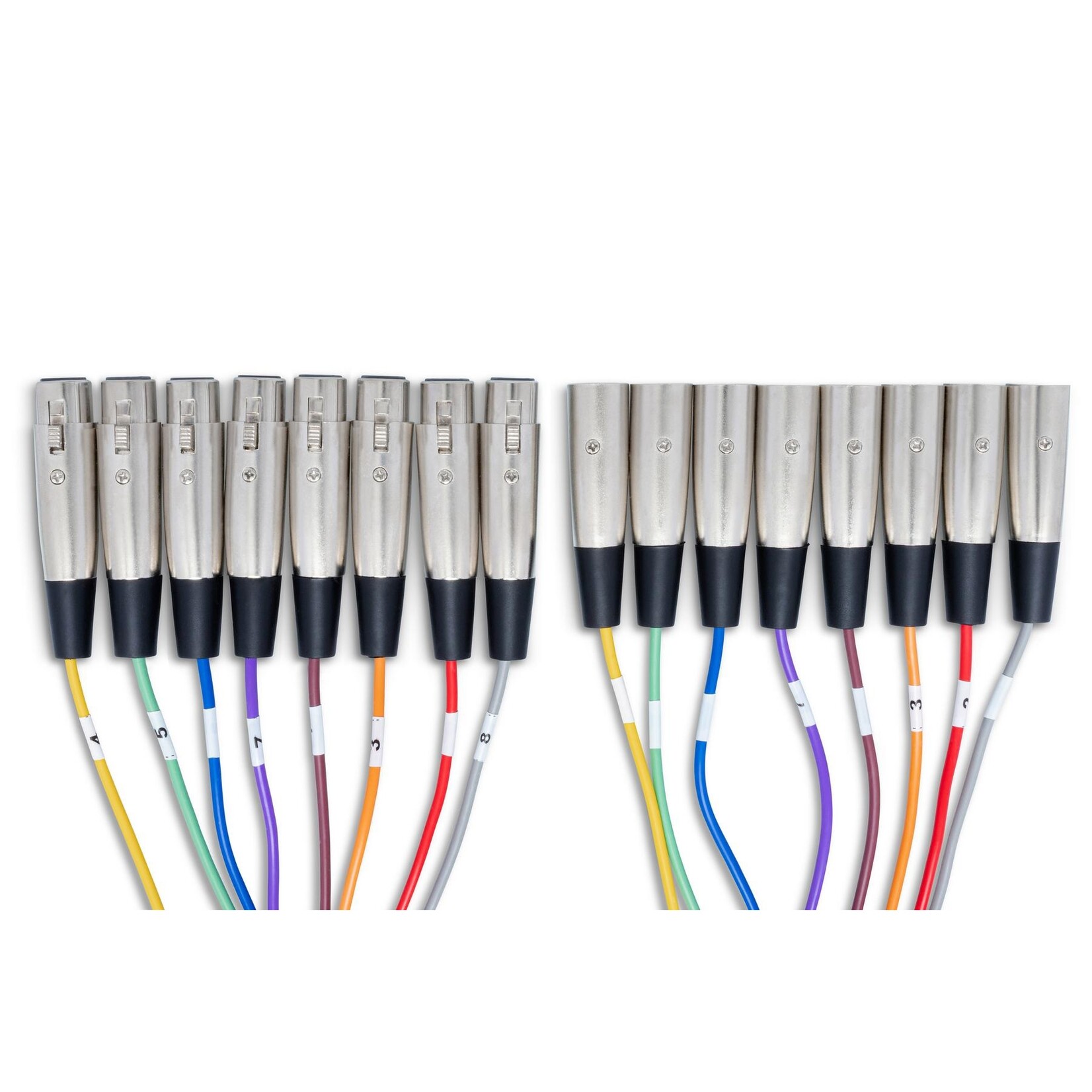 Hosa XLR-802 8-Channel XLR Female to XLR Male Snake - 2 Meter