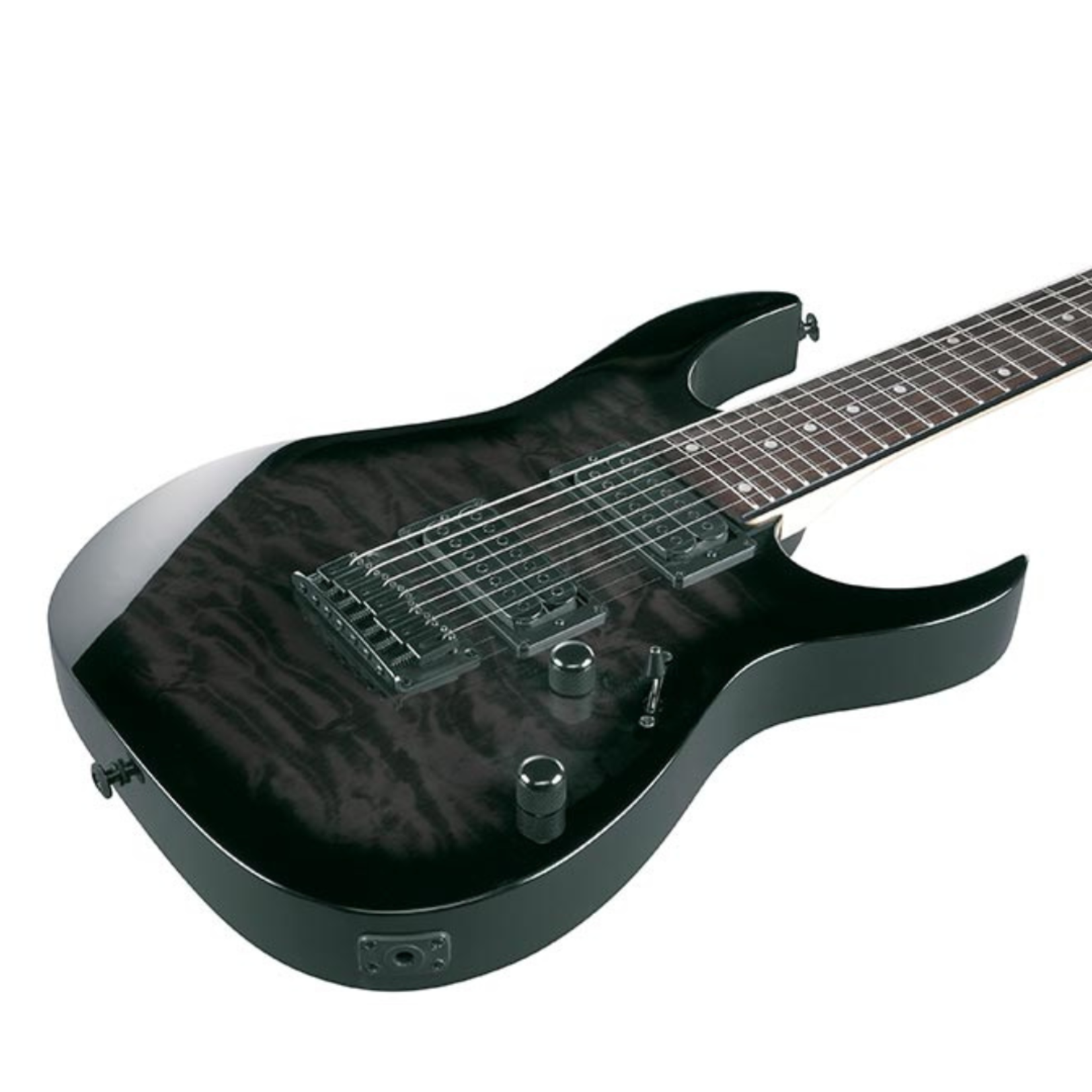 Ibanez Gio GRG7221QA 7-String Electric Guitar - Transparent Black Sunburst