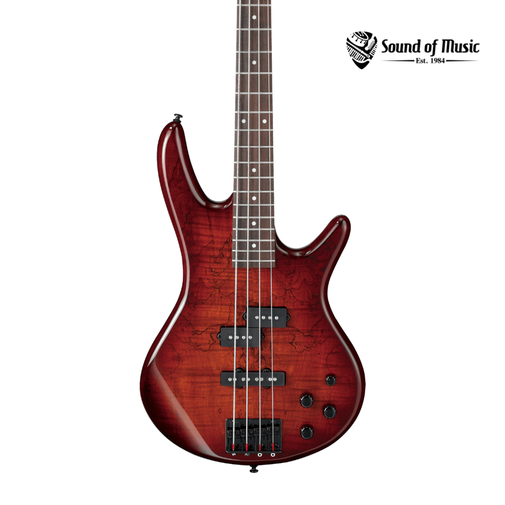 Ibanez Gio GSR200SM Bass Guitar - Charcoal Brown Burst