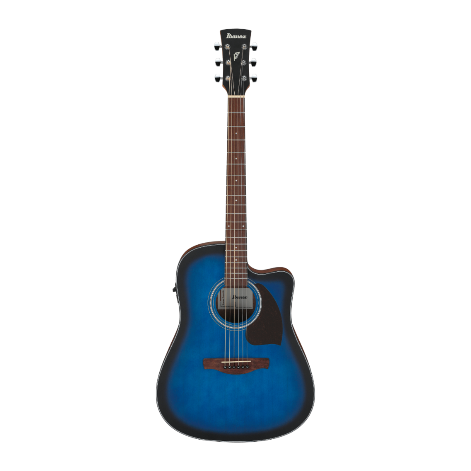 Ibanez PF50CE Acoustic-Electric Guitar - Open-Pore Trans Blue Sunburst