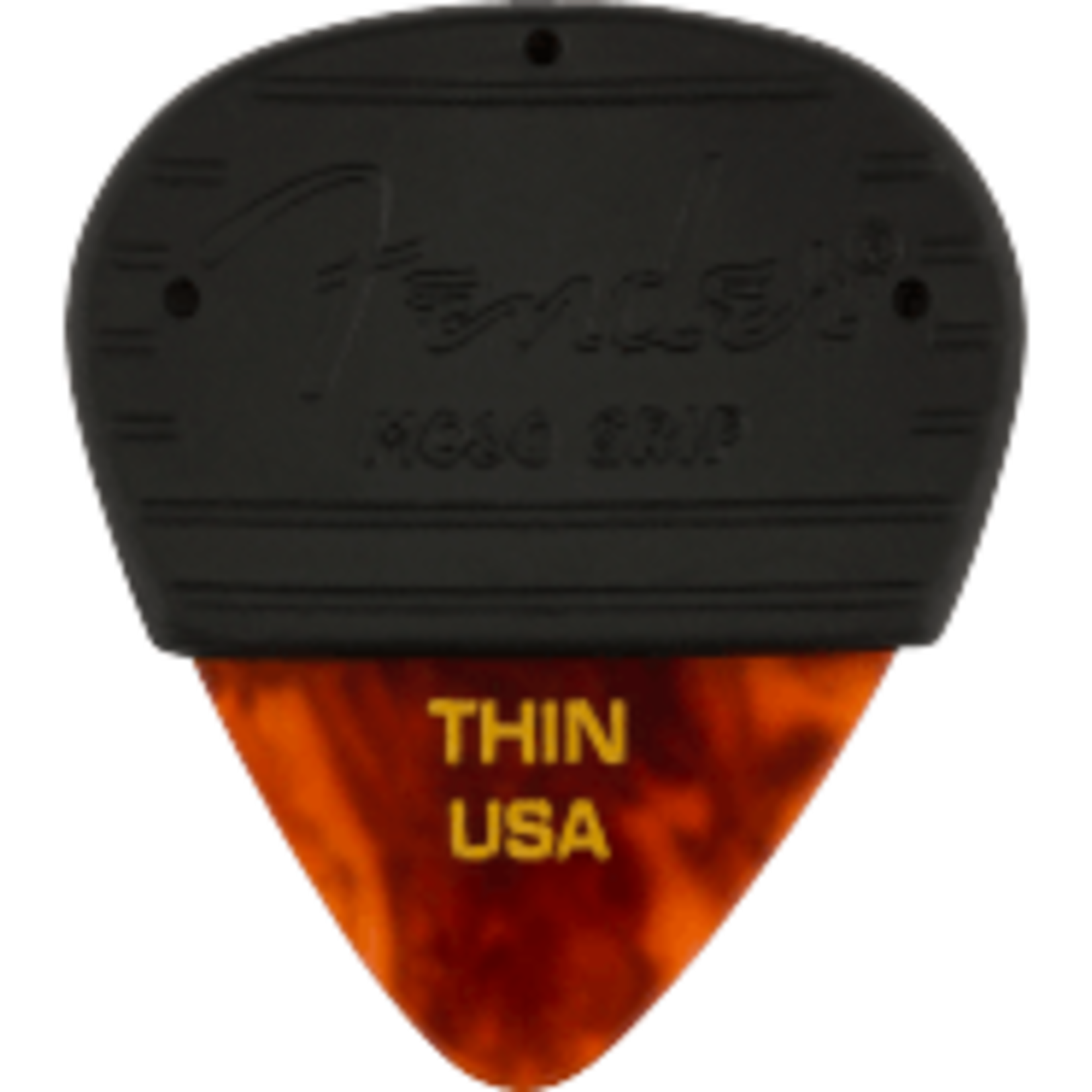 Fender Mojo Grip Picks, Celluloid, Thin, 3-Pack, Tortoiseshell