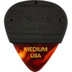 FENDER Fender Mojo Grip Picks, Celluloid, Medium, 3-Pack, Tortoiseshell