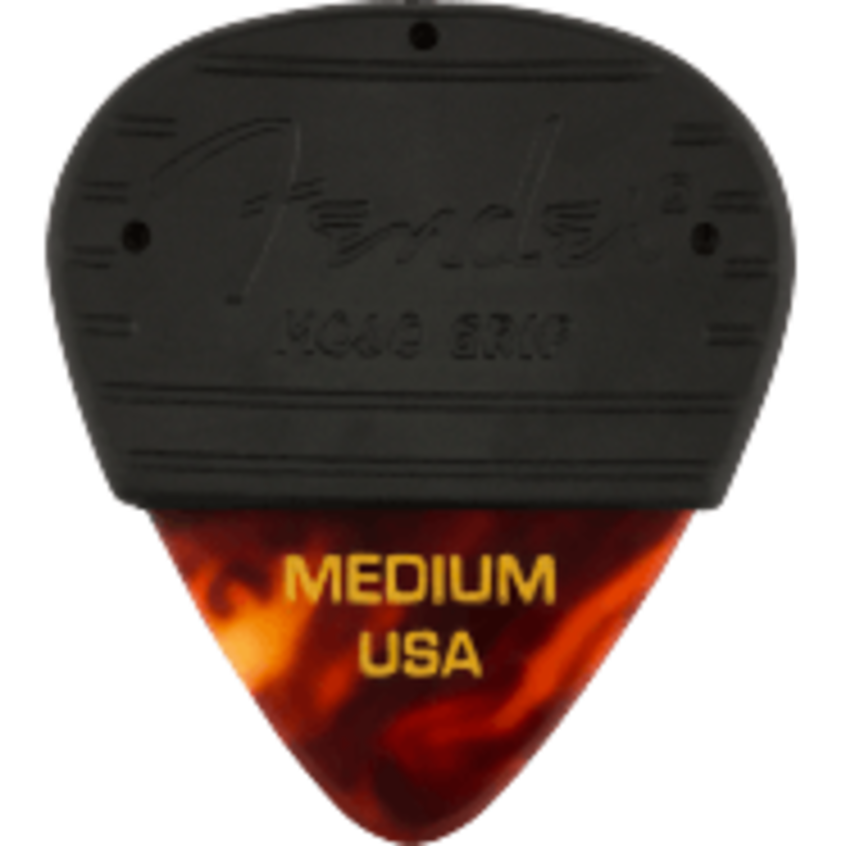 Fender Mojo Grip Picks, Celluloid, Medium, 3-Pack, Tortoiseshell