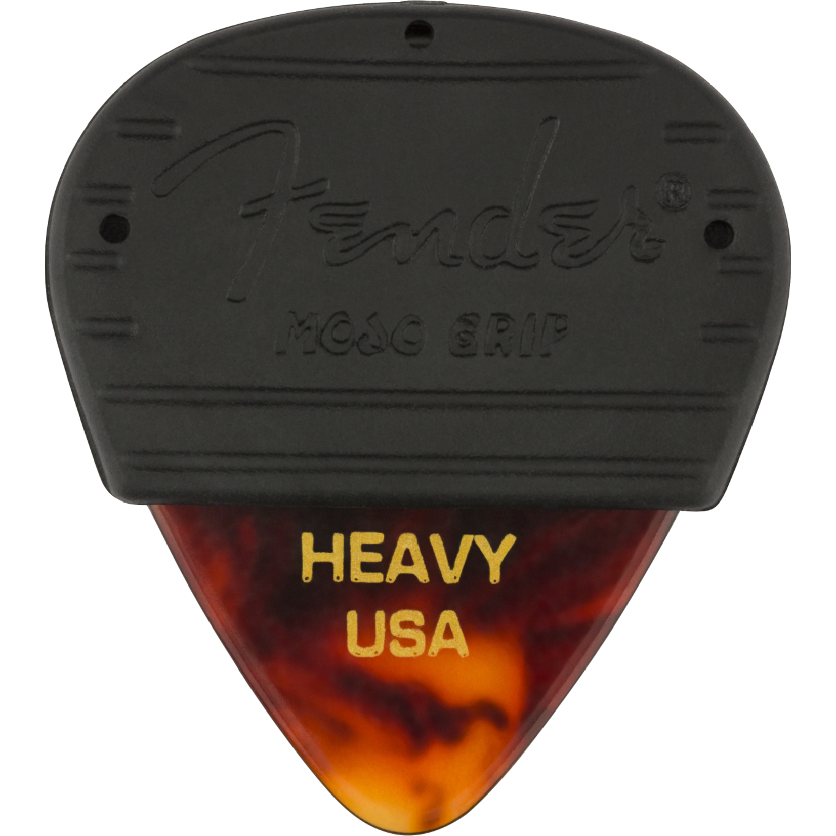 Fender Mojo Grip Picks, Celluloid, Heavy, 3-Pack, Tortoiseshell