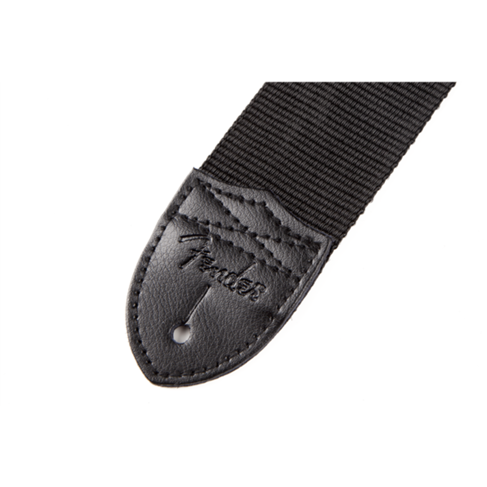 Fender Nylon Lightning Bolt Strap, Black/White, 2"