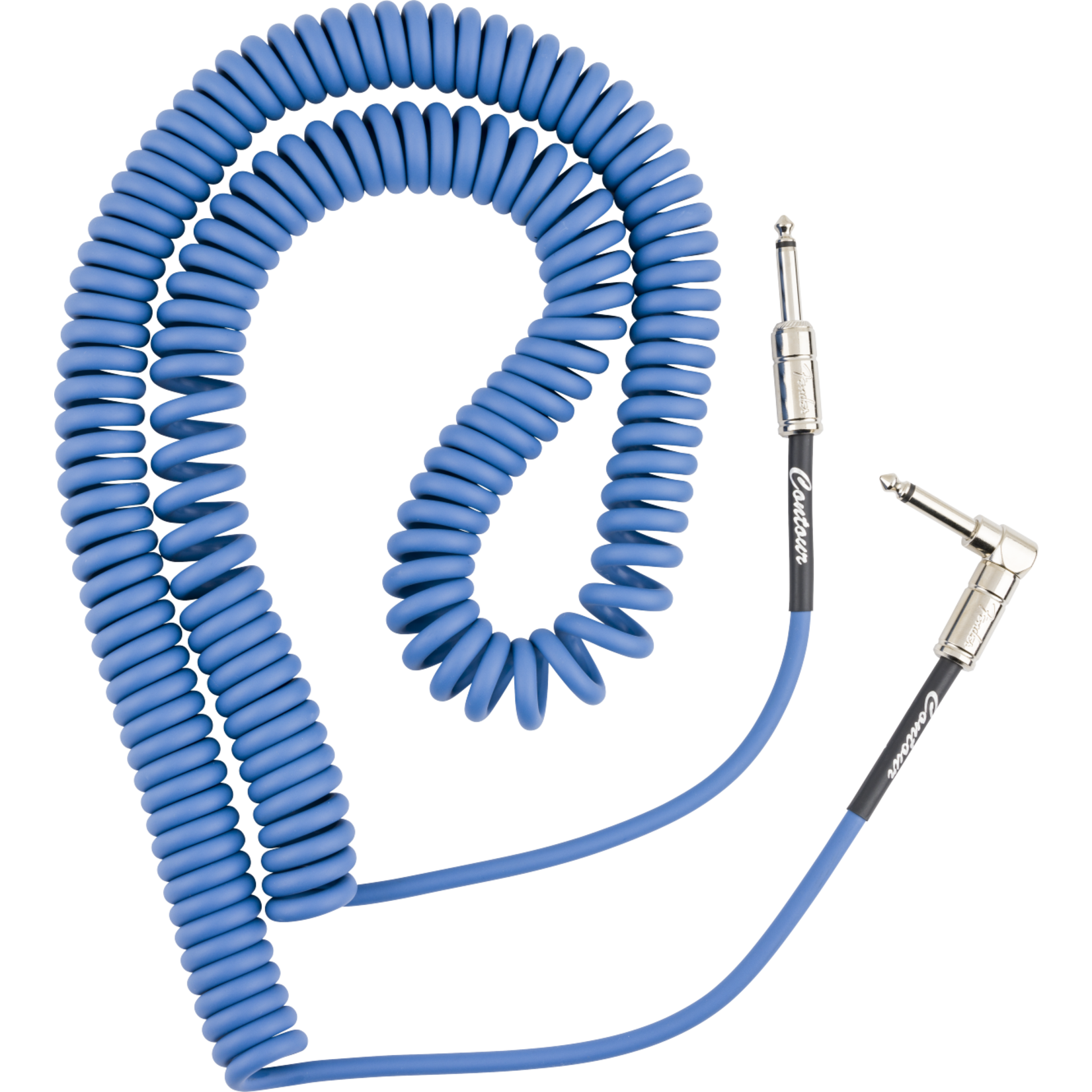 Fender Contour™ 30' Coiled Cable - Lake Placid Blue