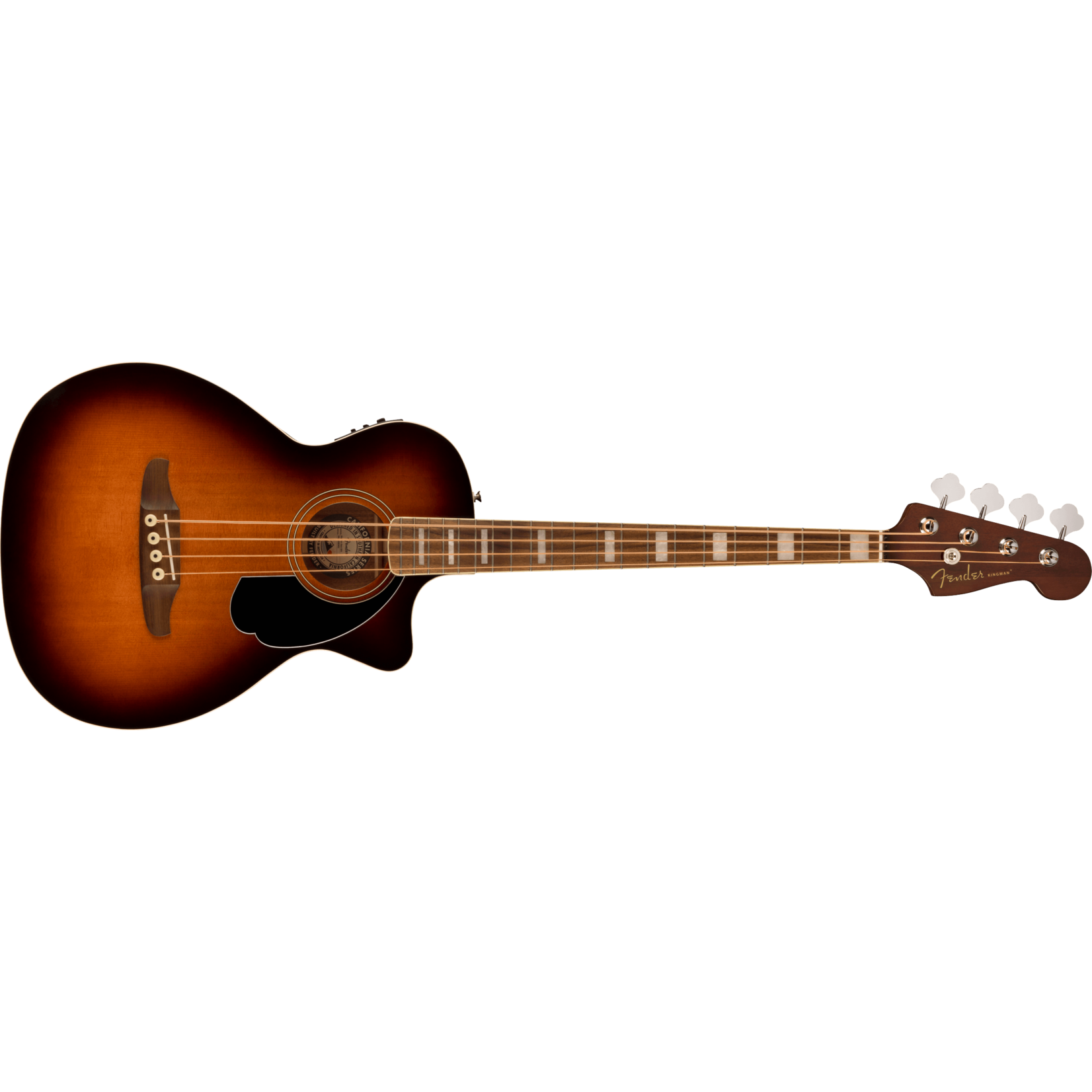 Fender Kingman™ Bass, Walnut Fingerboard, Black Pickguard W/Gig Bag - Shaded Edge Burst