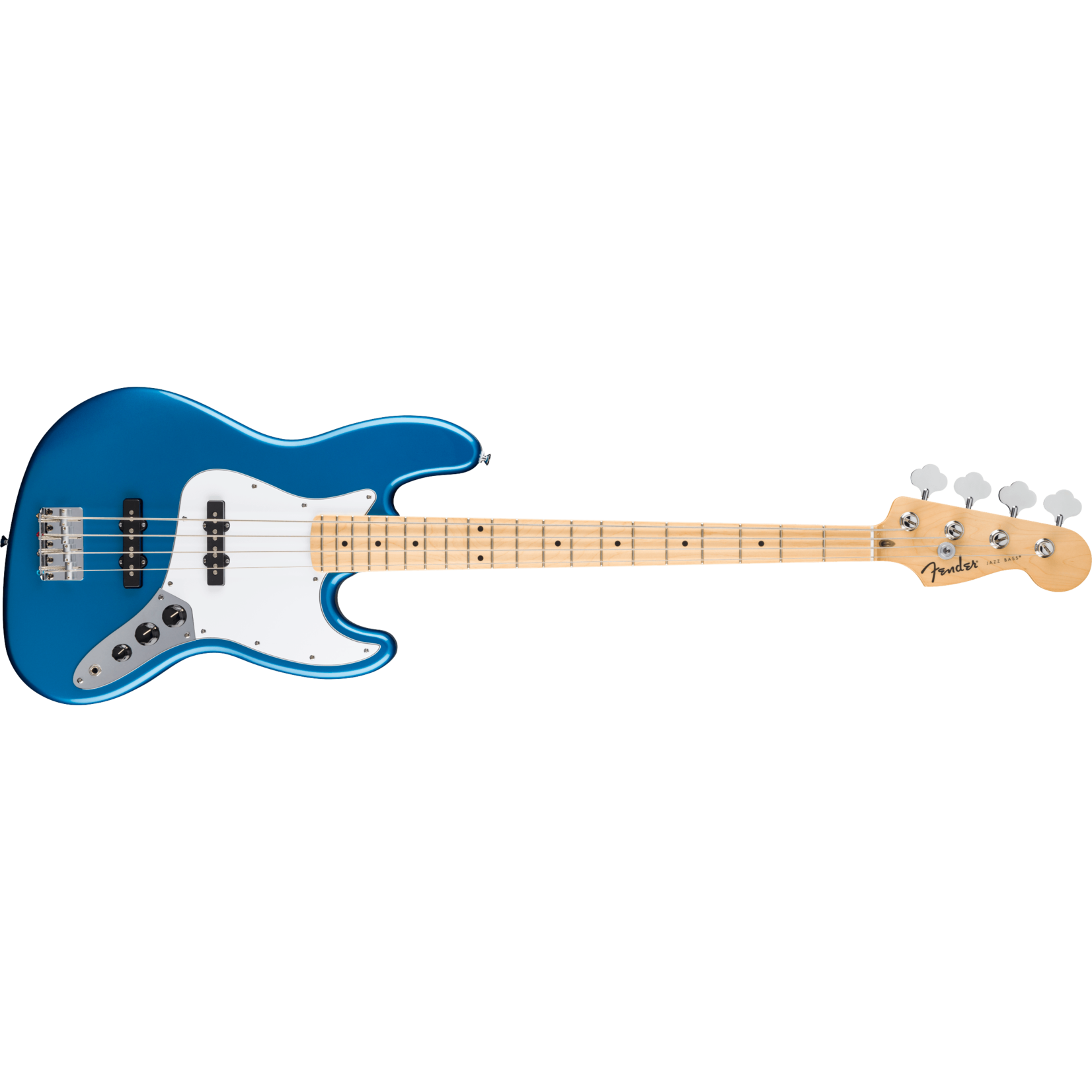 Fender Standard Jazz Bass®, Maple Fingerboard, White Pickguard - Aqua Marine Metallic