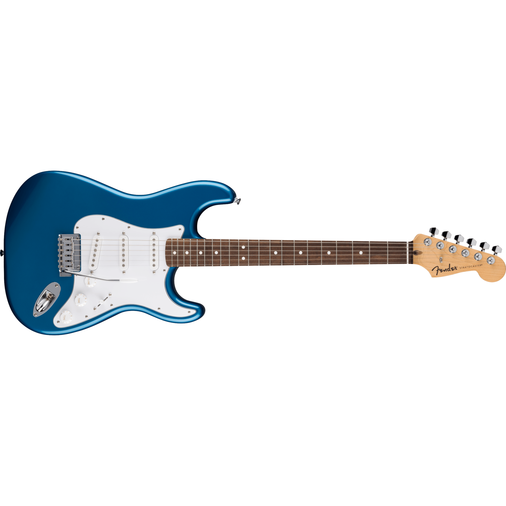 Fender Standard Stratocaster, Laurel Fingerboard, White Pickguard - Aqua Marine Metallic