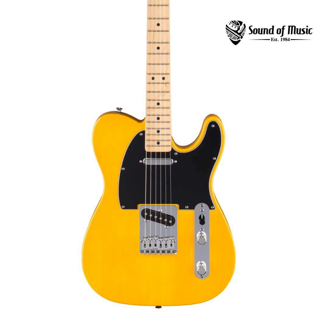 Fender Standard Telecaster, Maple Fingerboard, Black Pickguard - Butterscotch Blonde