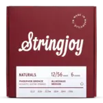 Stringjoy Stringjoy Naturals Medium Gauge (13-56) Phosphor Bronze Acoustic Guitar Strings