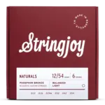 Stringjoy Stringjoy Naturals Light Gauge (12-54) Phosphor Bronze Acoustic Guitar Strings
