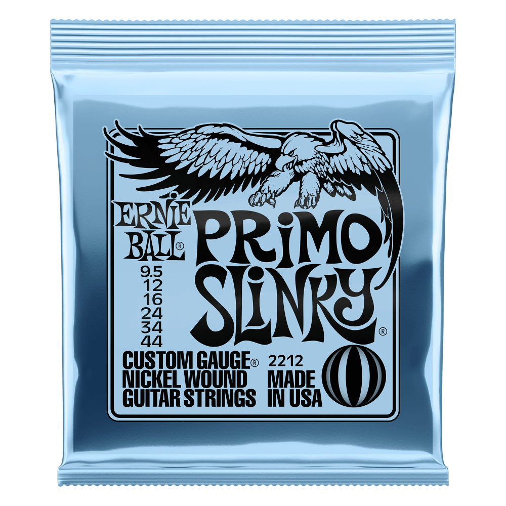 Ernie Ball Primo Slinky Nickel Wound Electric Guitar Strings 9.5-44 Gauge