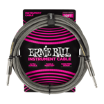 Ernie Ball Ernie Ball Braided Instrument Cable Straight/Straight 10ft - Silver Fox