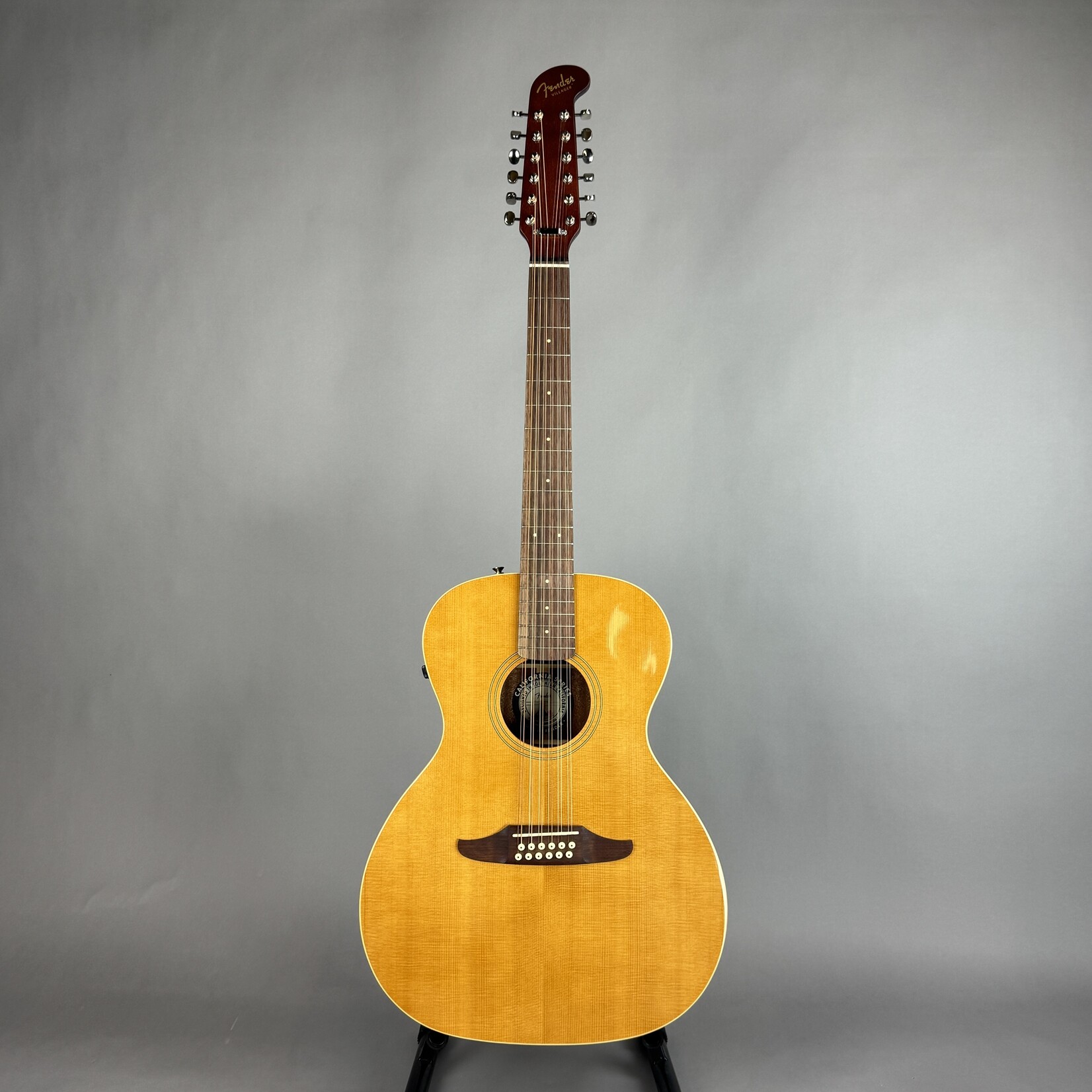 Fender Villager™ 12-String, Walnut Fingerboard, Tortoiseshell Pickguard W/Gig Bag - Aged Natural