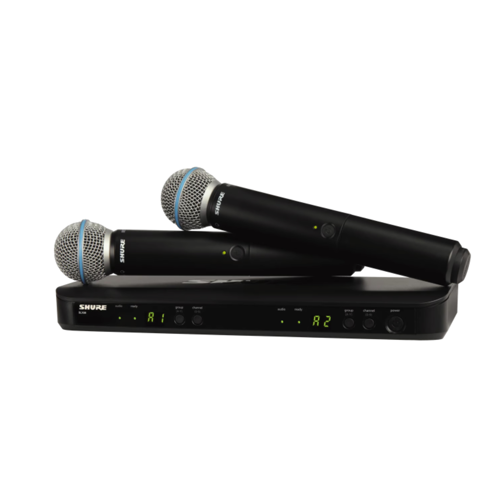Shure BLX288/B58 Dual Channel Wireless Handheld Microphone System - H10 Band