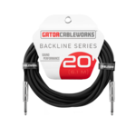 Gator Gator CableWorks 20 Foot Straight to Straight instrument Cable