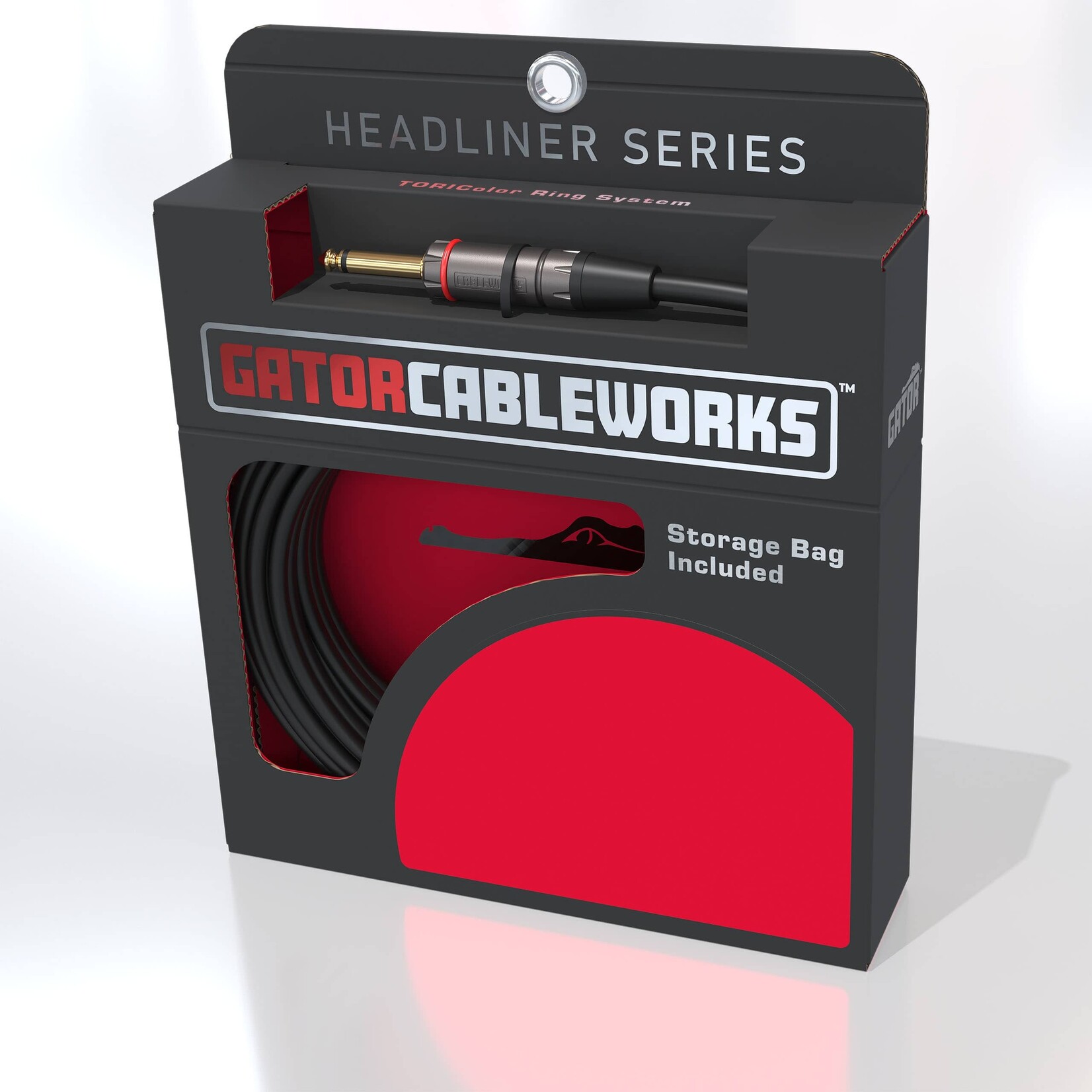Gator Cableworks 10 Foot Straight to RA Quiet Instrument Cable