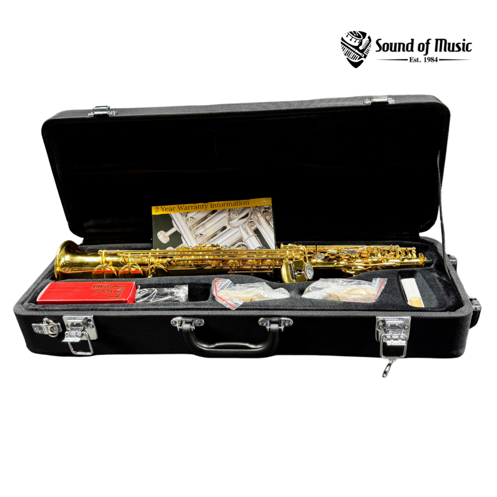 John Packer JP043 Bb Soprano Saxophone - Gold Lacquer