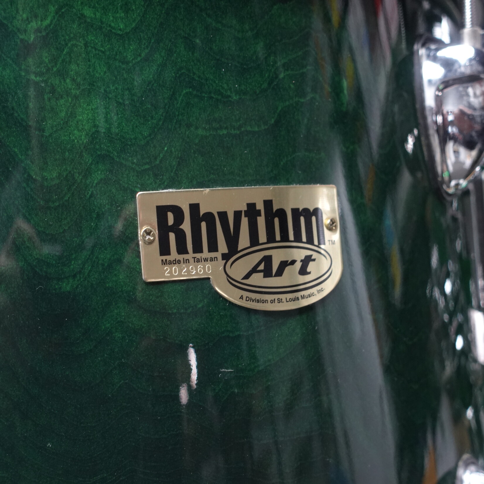 Rhythm Art Complete 5-Piece Drum Kit - Green (Used)