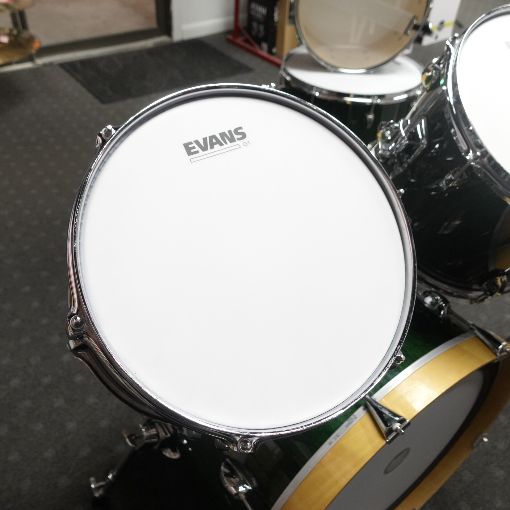 Rhythm Art Complete 5-Piece Drum Kit - Green (Used)