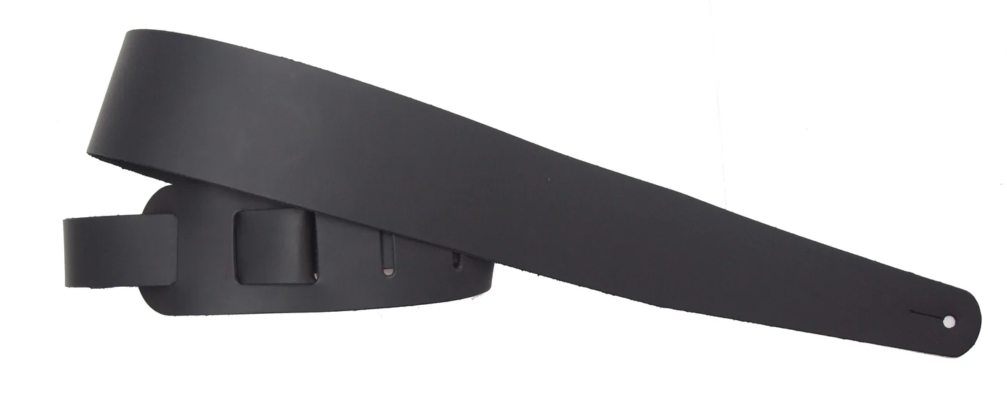 LM Straps Classic Leather Strap - Black