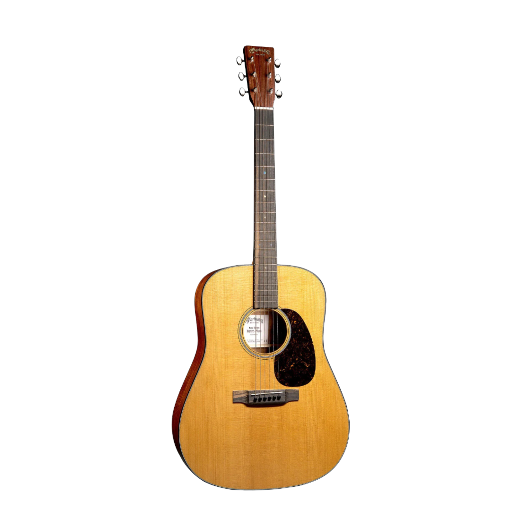 Martin DE Retro Plus Mahogany Road Series Acoustic-Electric Guitar W/Softshell Case - Natural Aging Toner