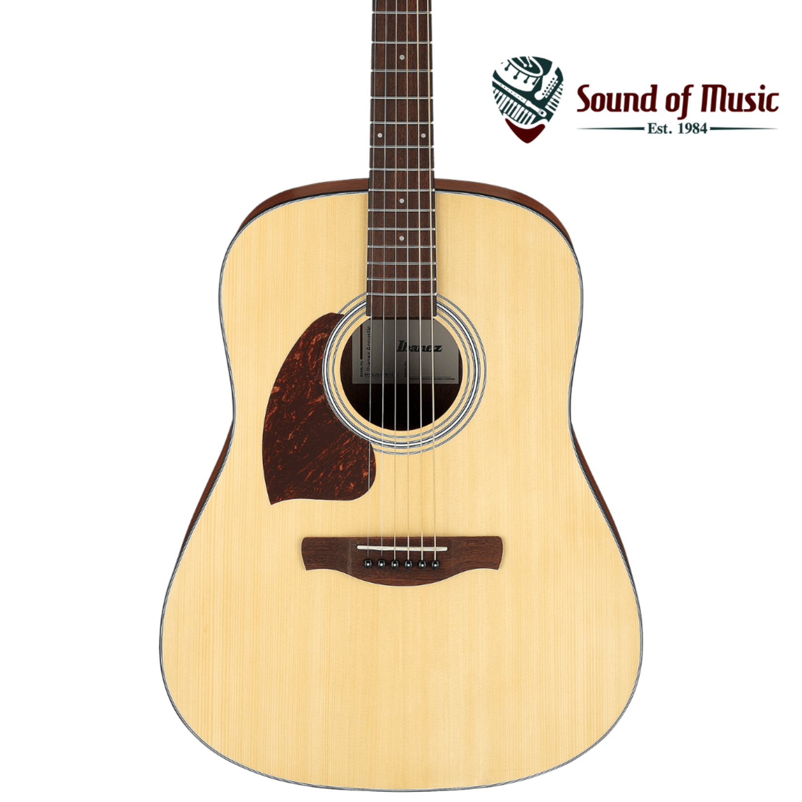 Ibanez PF50 Left-Handed Acoustic Guitar - Open-Pore Natural