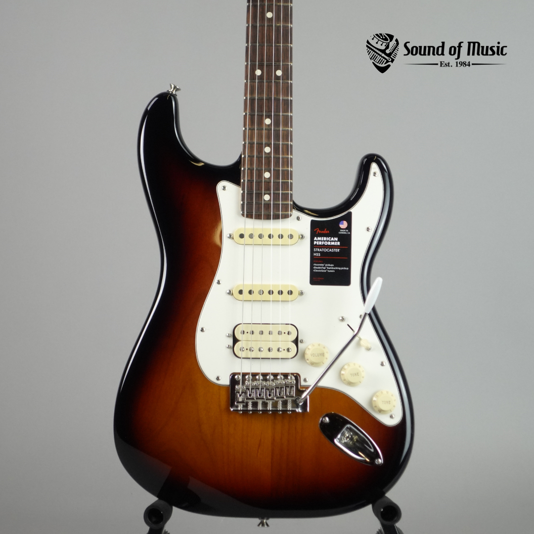 Fender American Performer Stratocaster HSS, Rosewood Fingerboard W/Gig Bag - 3-Color Sunburst (Used)