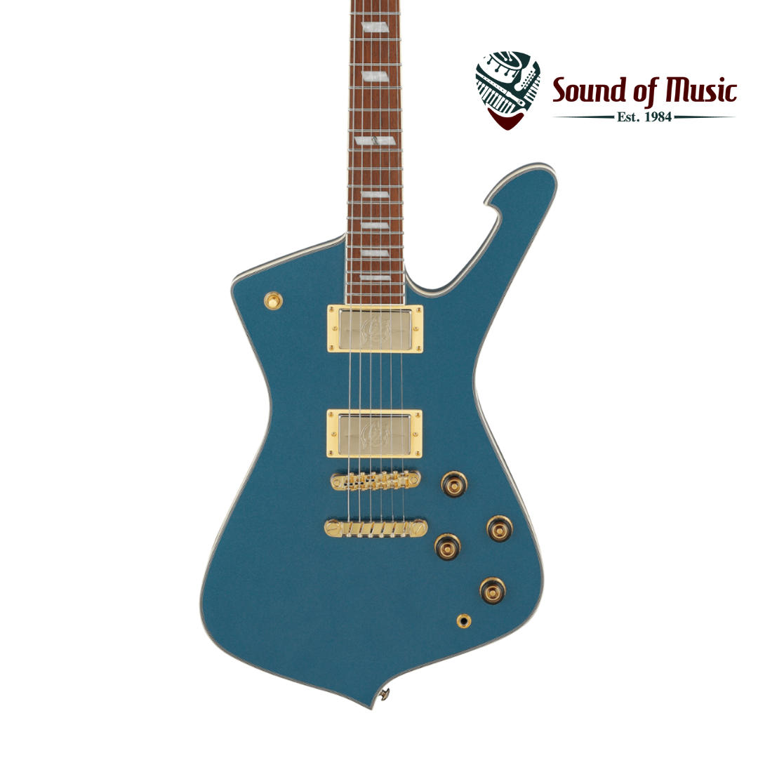 Ibanez Iceman IC420 Electric Guitar - Antique Blue Metallic