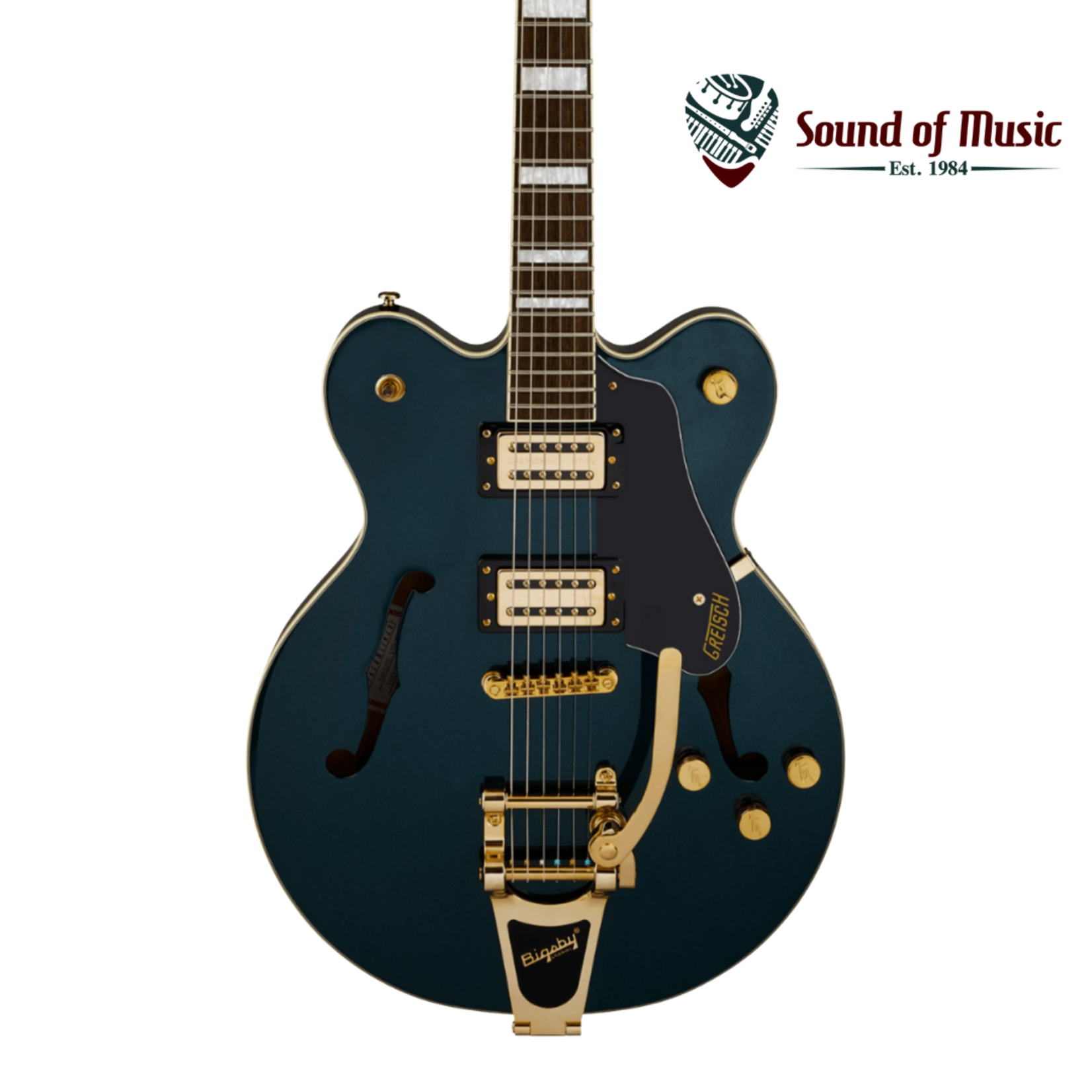 Gretsch G2622TG Streamliner Center Block Double-Cut w/Bigsby LTD, Laurel Fingerboard, Broad’Tron BT-3S Pickups - Midnight Sapphire