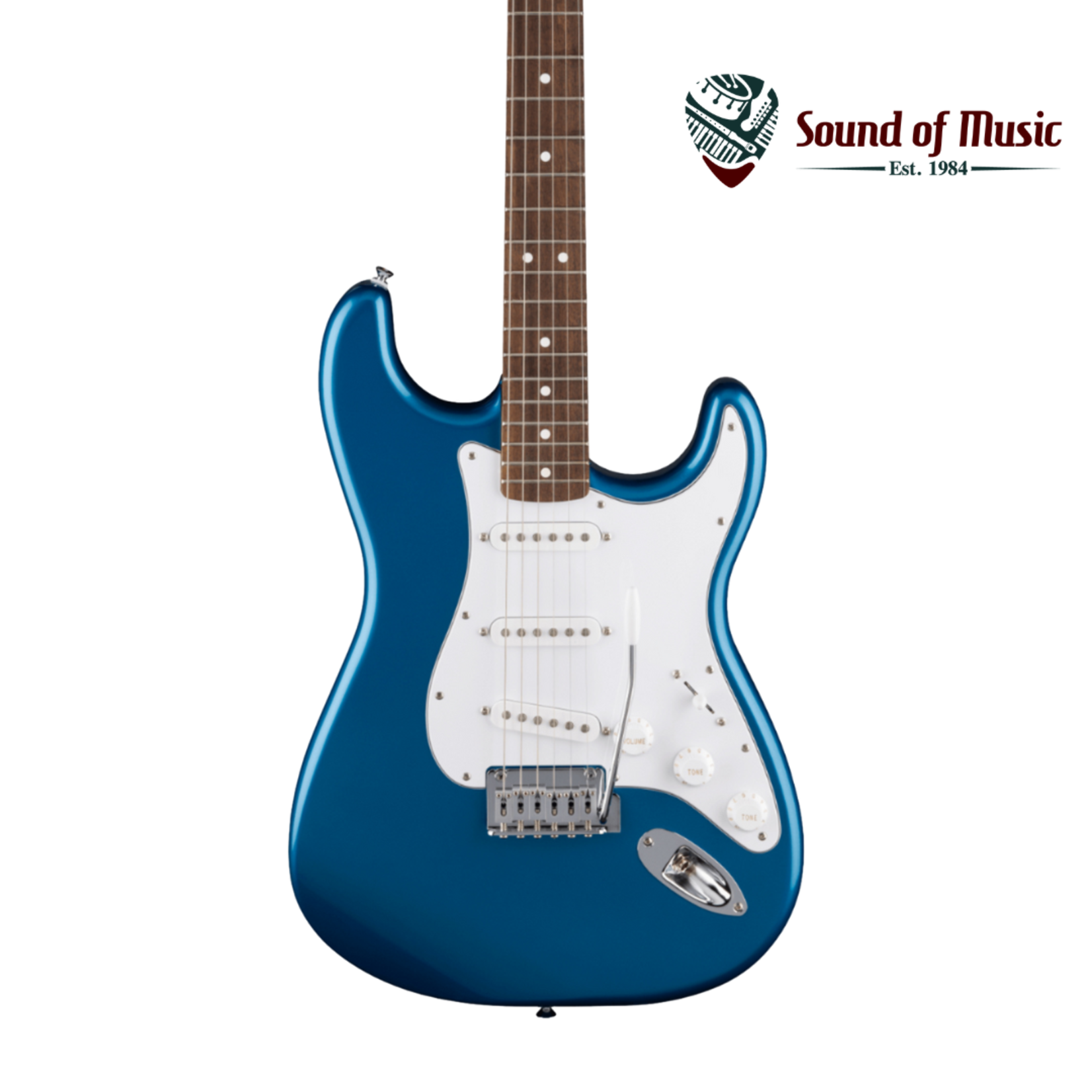 Fender Standard Stratocaster, Laurel Fingerboard, White Pickguard - Aqua Marine Metallic