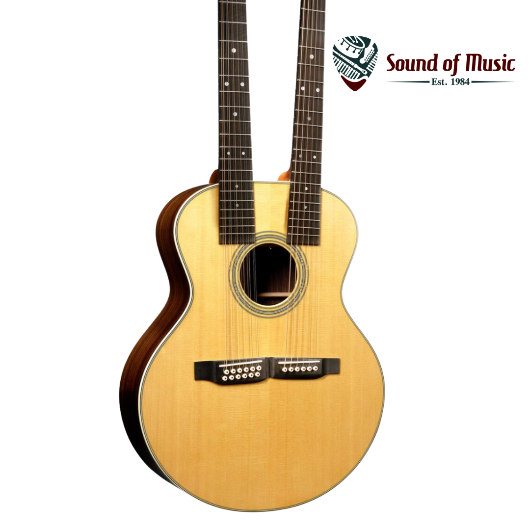 MARTIN Martin Grand J-28E DN Doubleneck Standard Series Acoustic-Electric Guitar W/Case - Aging Toner PRE-ORDER