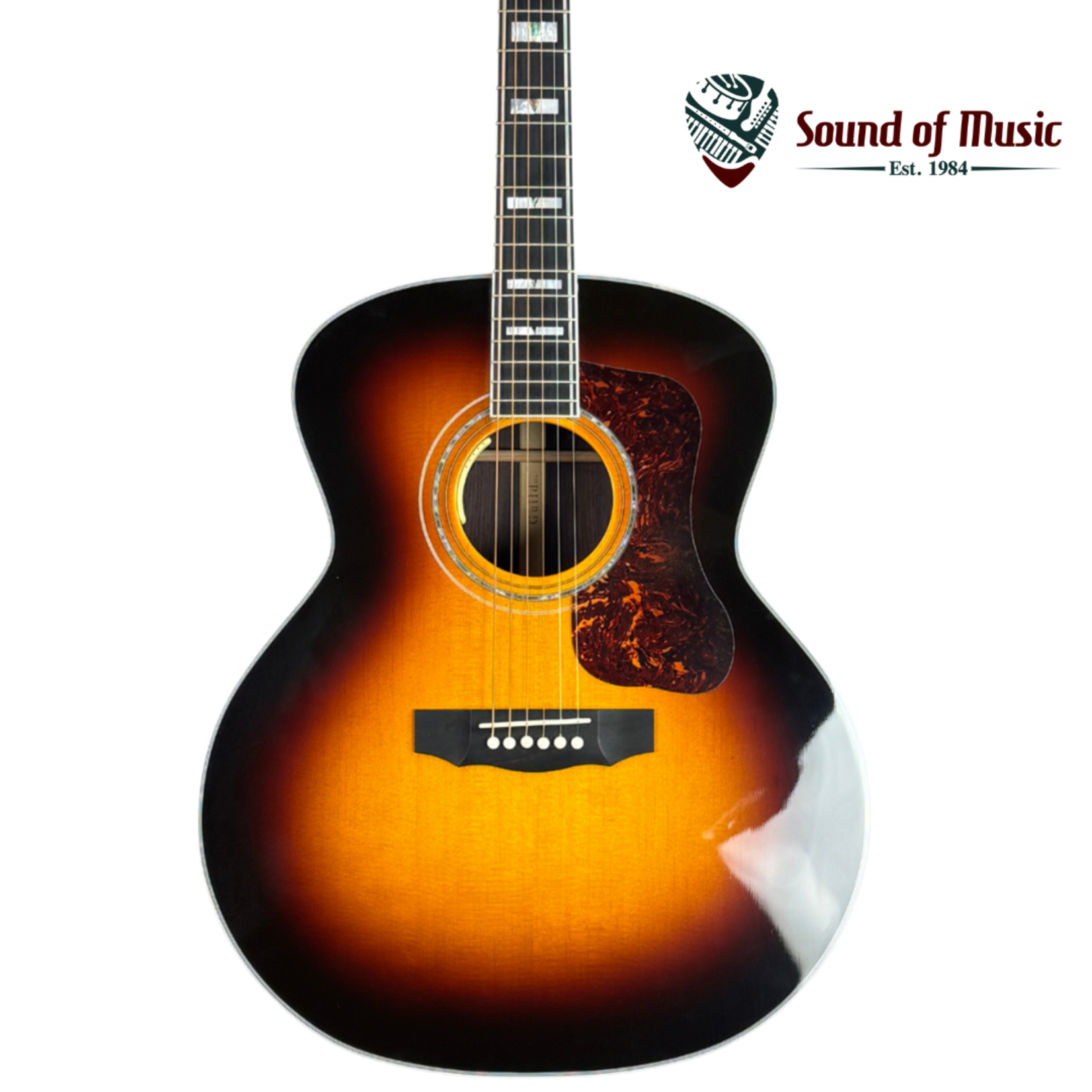 Guild F-55 Acoustic-Electric Guitar W/Case - Antique Burst