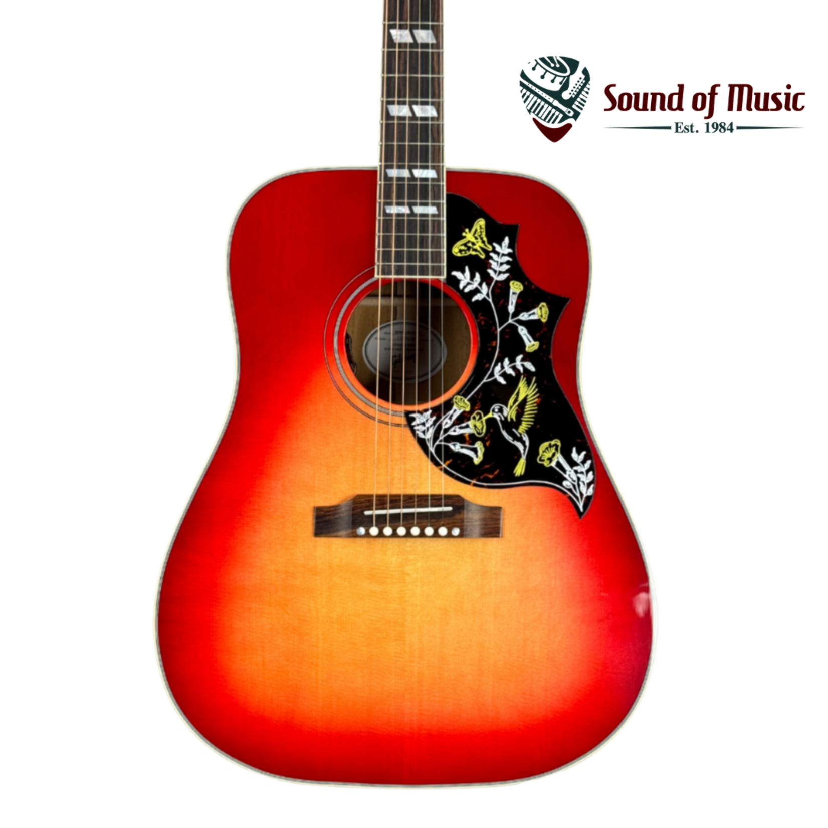 Gibson Acoustic Hummingbird Standard Acoustic-Electric Guitar W/Case - Vintage Cherry Sunburst