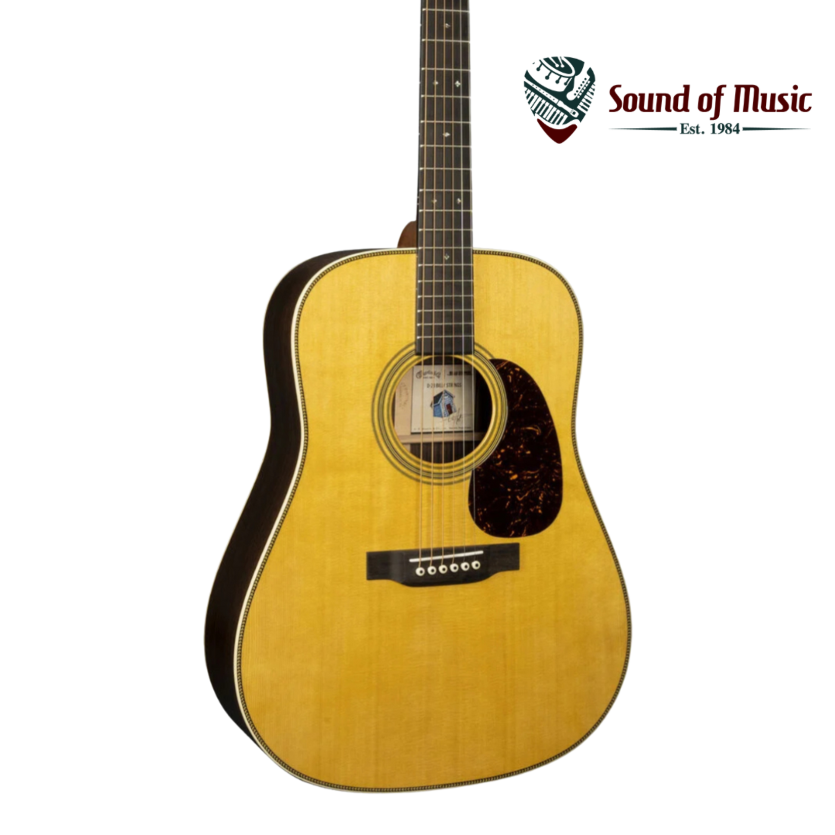 Martin D-28 Billy Strings Signature Acoustic Guitar W/Case - Natural w/Antique Toner