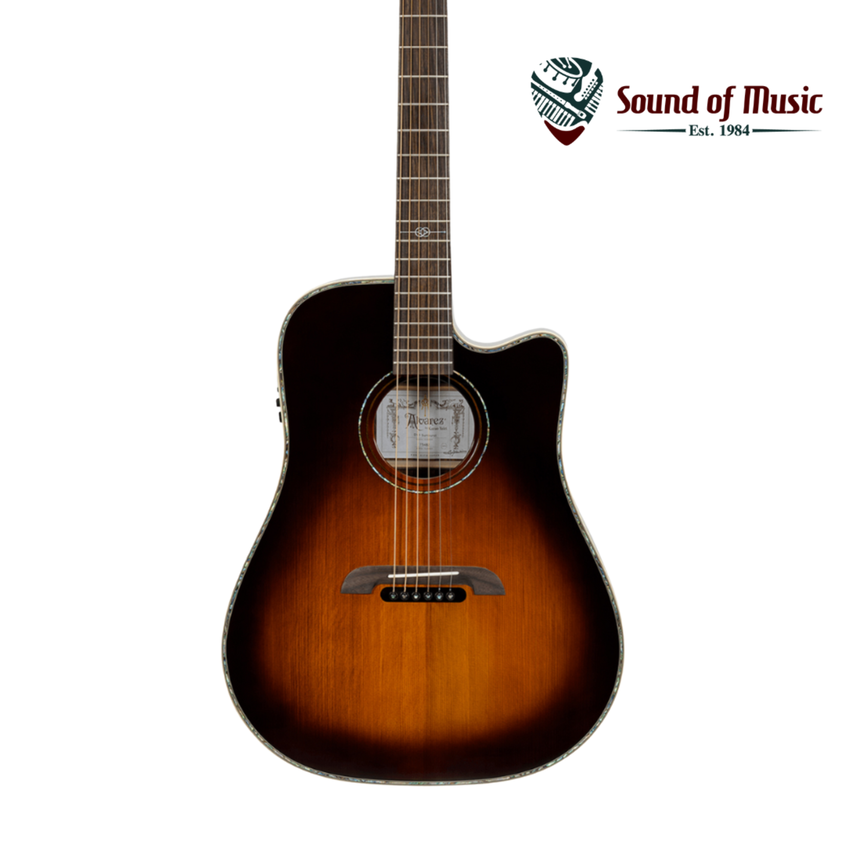Alvarez Yairi GYM70ce Masterworks Series Acoustic-Electric Guitar W/Case - Shadowburst