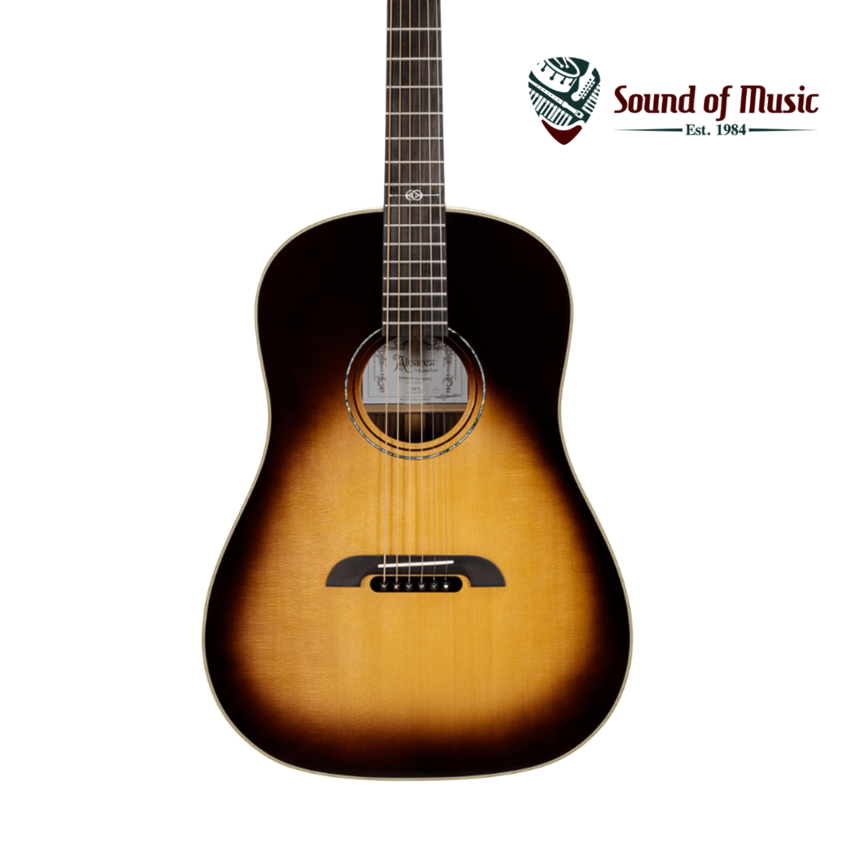 Alvarez Yairi DYMR70 Masterworks Series Dreadnought Acoustic-Electric Guitar W/Case - Sunburst