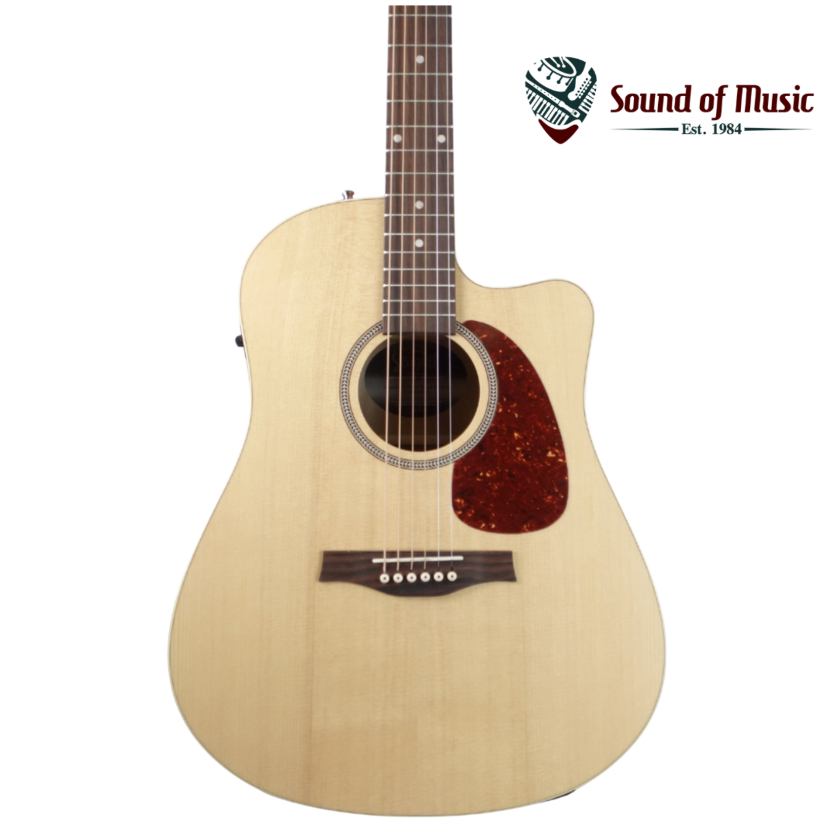 Seagull Coastline SLIM CW Presys II Cutaway Acoustic-Electric Guitar W/Gig Bag - Natural