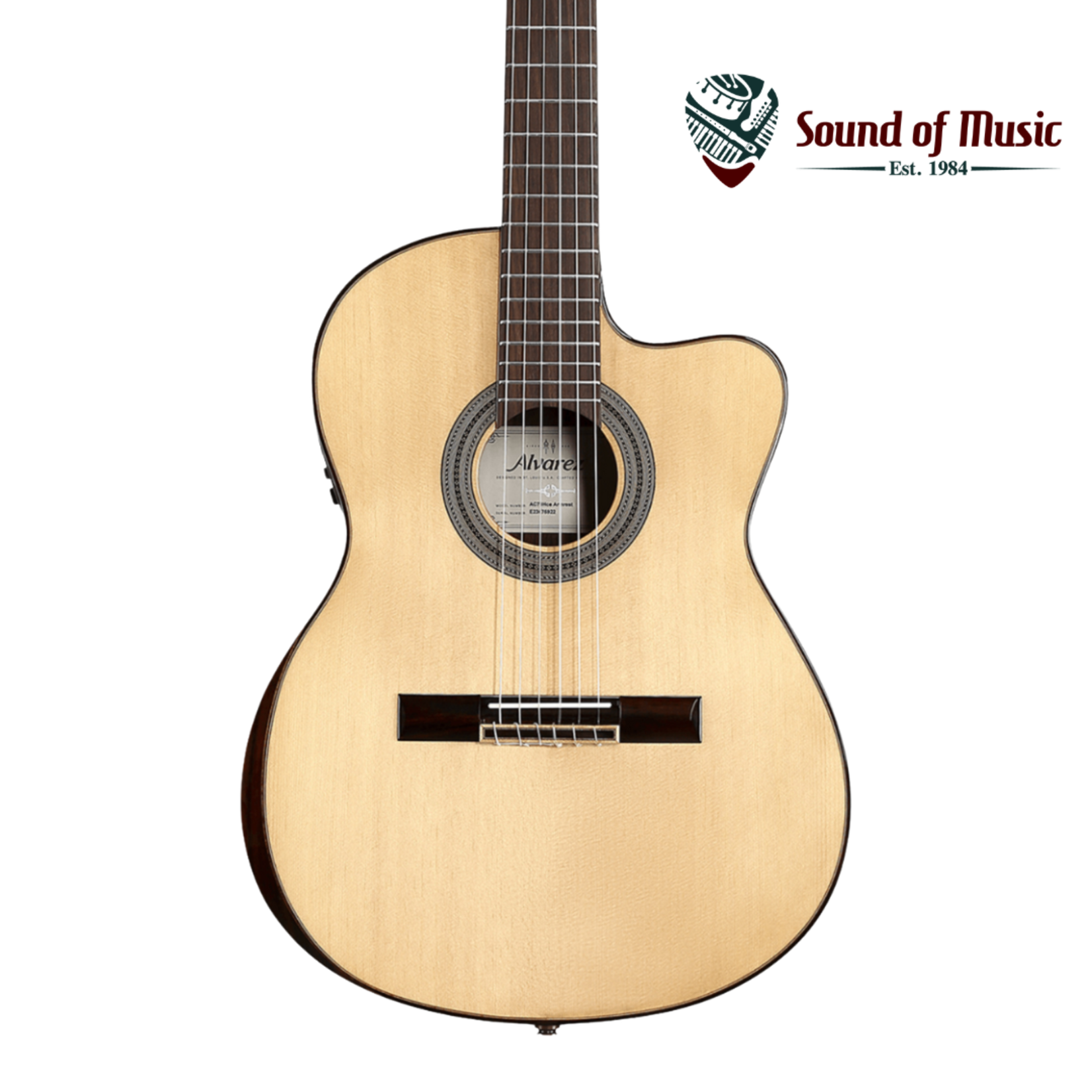 Alvarez AC70HCE Armrest Artist Series Classical Acoustic-Electric Guitar - Natural