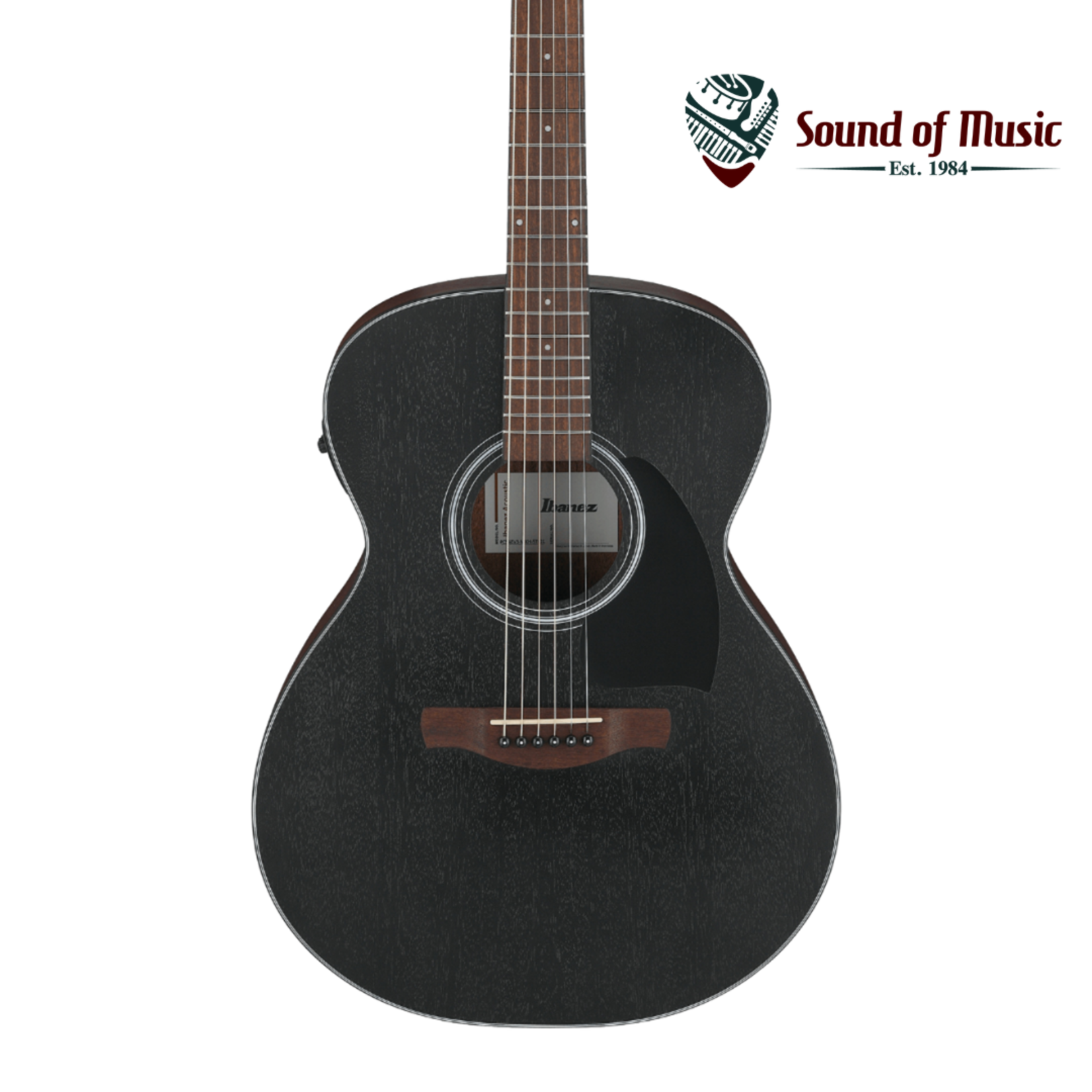 Ibanez PC54E Acoustic-Electric Guitar - Open-Pore Weathered Black